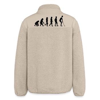 Evolution Golf - Relaxed Fit Unisex Sherpajacke von Stanley/Stella - Beige - Hinten