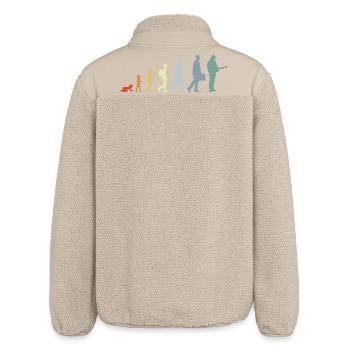 Guitarist Evolution - Relaxed Fit Unisex Sherpa Jacket by Stanley/Stella - beige - Back
