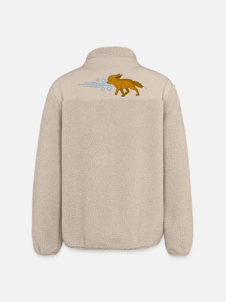The Fox and the Wind - Relaxed Fit Unisex Sherpa Jacket by Stanley/Stella - beige