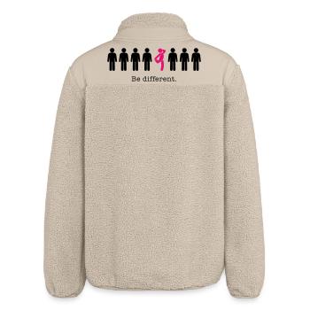Soyez différent – soyez vous-même (humour) - Veste sherpa unisexe coupe décontractée Stanley/Stella - beige - Dos