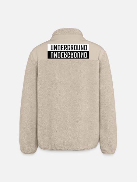 Background double font - Relaxed Fit Unisex Sherpa Jacket by Stanley/Stella - beige