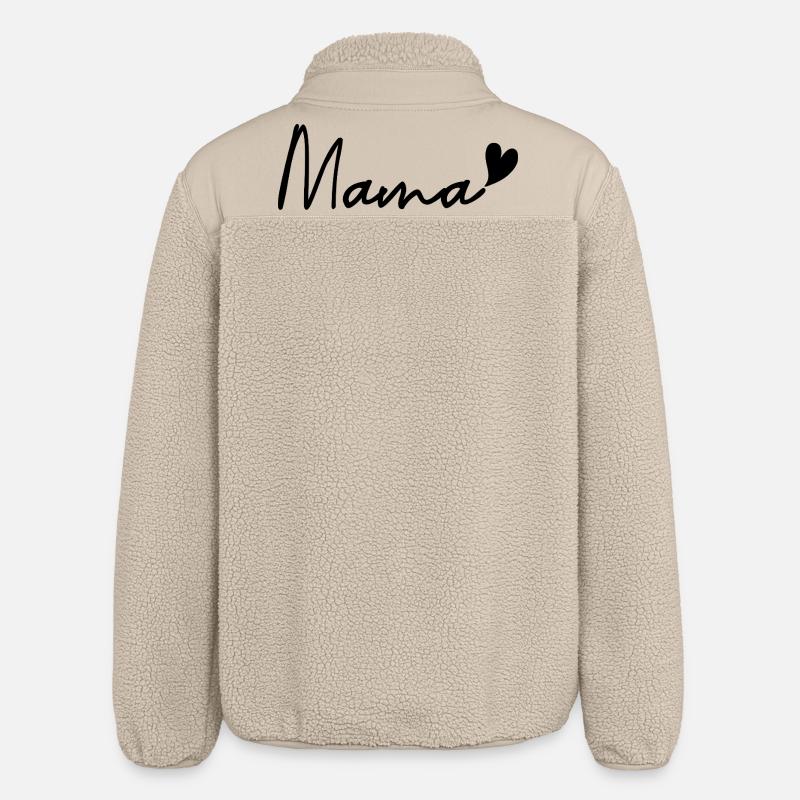 mama - Relaxed Fit Unisex Sherpa Jacket by Stanley/Stella - beige