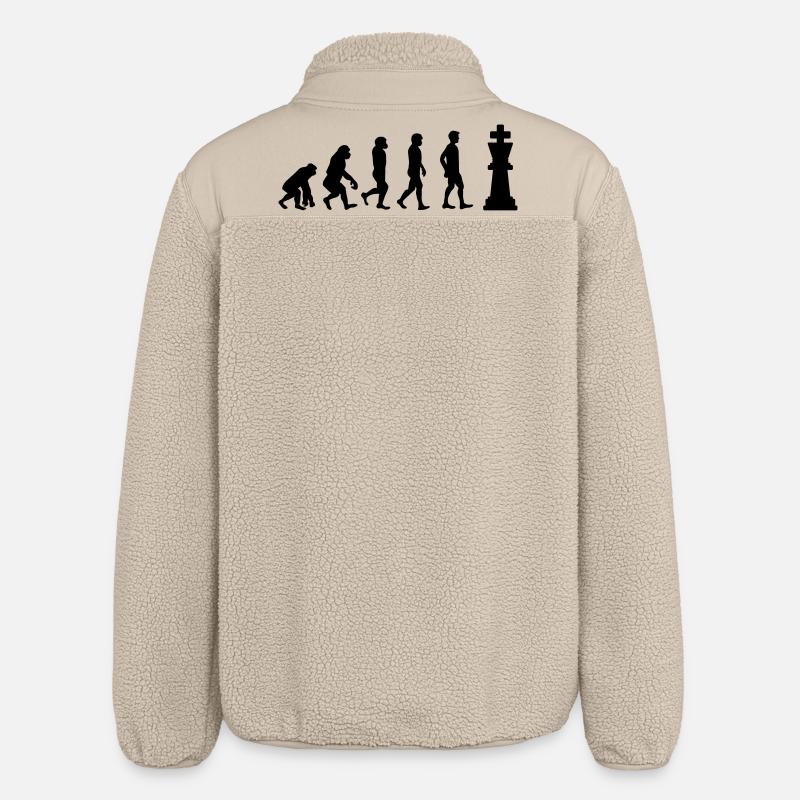 Chess evolution - Relaxed Fit Unisex Sherpa Jacket by Stanley/Stella - beige