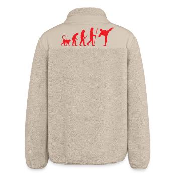 Development of Karate - Relaxed Fit Unisex Sherpa Jacket by Stanley/Stella - beige - Back