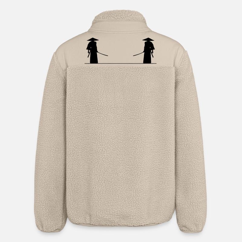 Bataille de samouraï - Veste sherpa unisexe coupe décontractée Stanley/Stella - beige