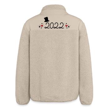 2022 - Relaxed Fit Unisex Sherpajacke von Stanley/Stella - Beige - Hinten
