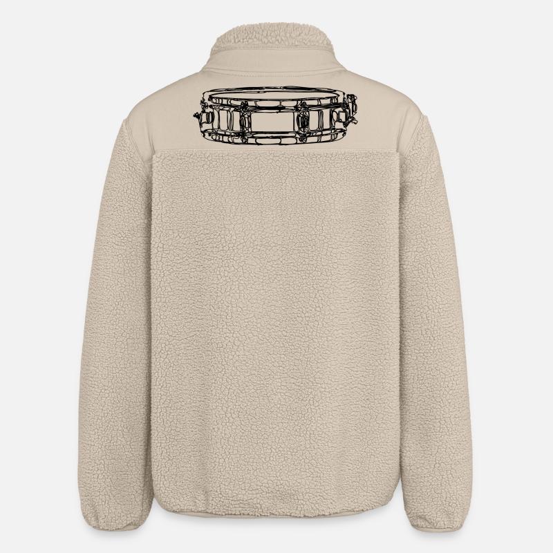 Side drum - Relaxed Fit Unisex Sherpa Jacket by Stanley/Stella - beige