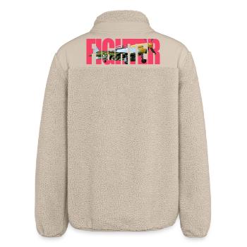 Fighter P-51 - Relaxed Fit Unisex Sherpajacke von Stanley/Stella - Beige - Hinten