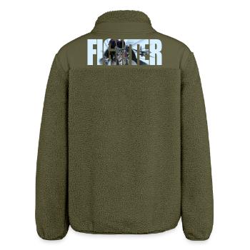 Fighter - Relaxed Fit Unisex Sherpa Jacket by Stanley/Stella - khaki - Back
