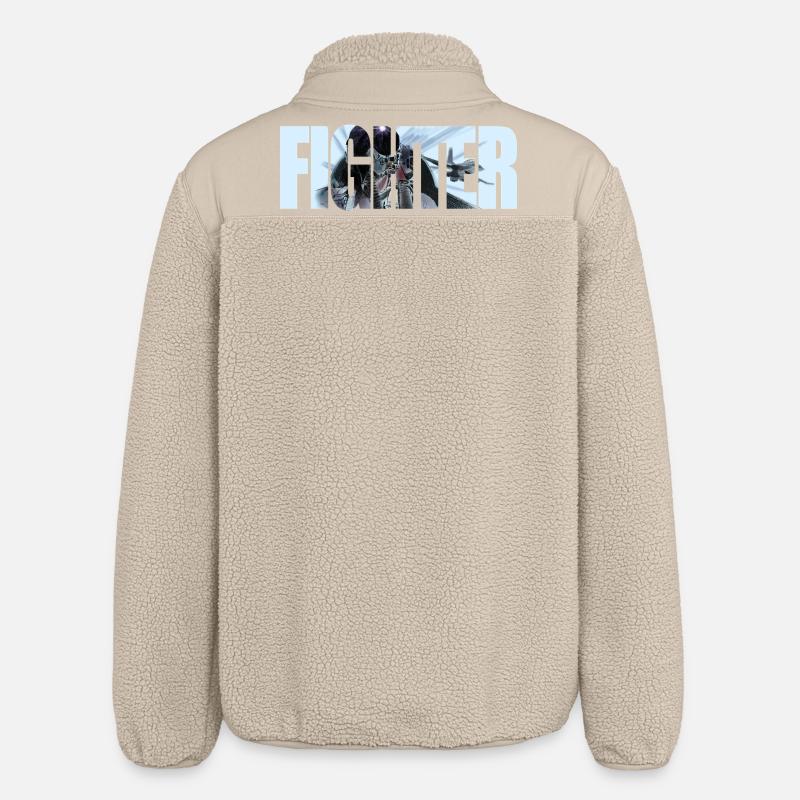 Kämpe - Unisex sherpajacka ledig passform Stanley/Stella - beige