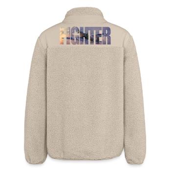 Fighter Spitfire - Relaxed Fit Unisex Sherpa Jacket by Stanley/Stella - beige - Back
