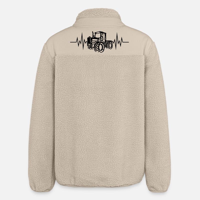 MB Trac 01 Herzfrq - Relaxed Fit Unisex Sherpajacke von Stanley/Stella - Beige