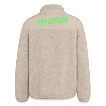Kreuzberg Stadtteil in Berlin Deutschland Souvenir - Relaxed Fit Unisex Sherpajacke von Stanley/Stella - Beige - Hinten