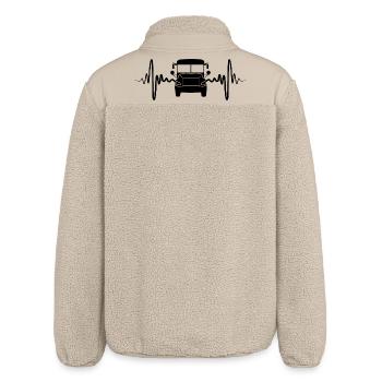 Herzschlag Bus - Relaxed Fit Unisex Sherpajacke von Stanley/Stella - Beige - Hinten