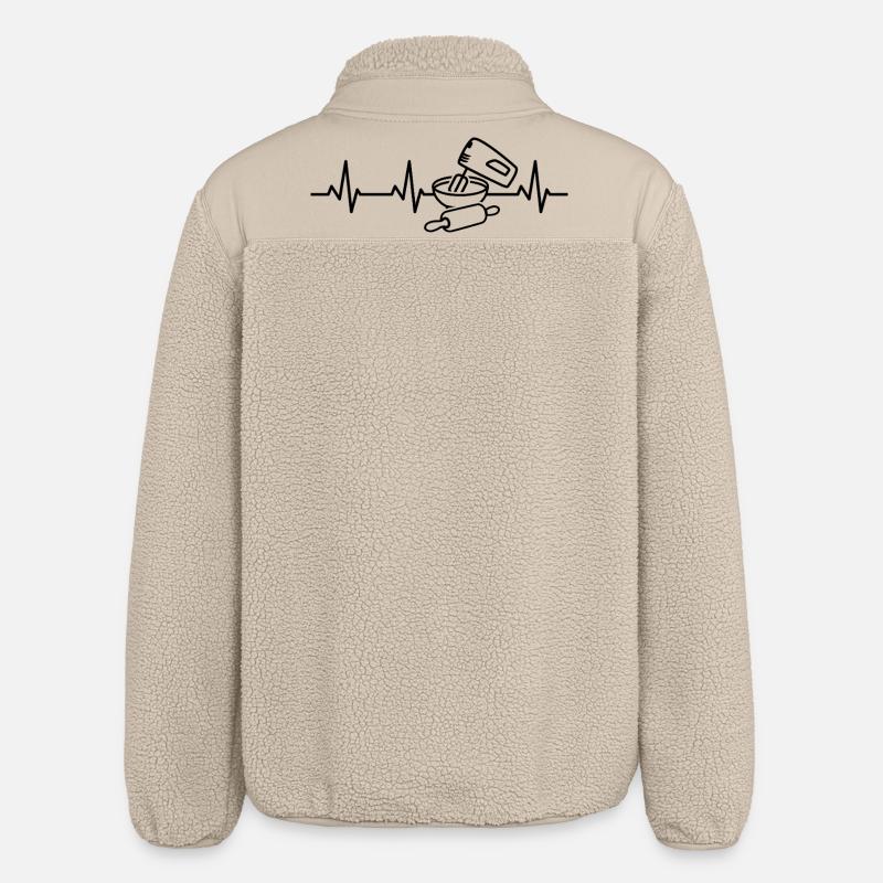 Ustensiles de cuisson Palpitations cardiaques - Veste sherpa unisexe coupe décontractée Stanley/Stella - beige