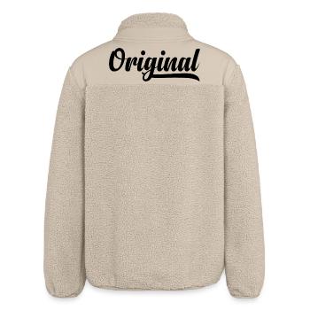 original - Relaxed Fit Unisex Sherpajacke von Stanley/Stella - Beige - Hinten