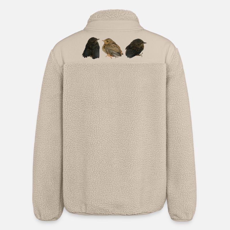 Robin Branches - Relaxed Fit Unisex Sherpa Jacket by Stanley/Stella - beige