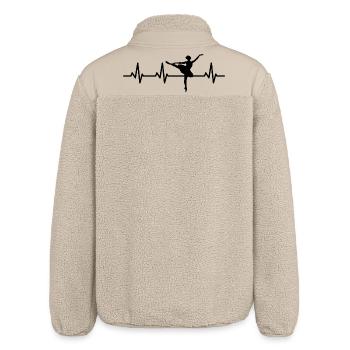 Ballettmädchen Herzschlag - Relaxed Fit Unisex Sherpajacke von Stanley/Stella - Beige - Hinten