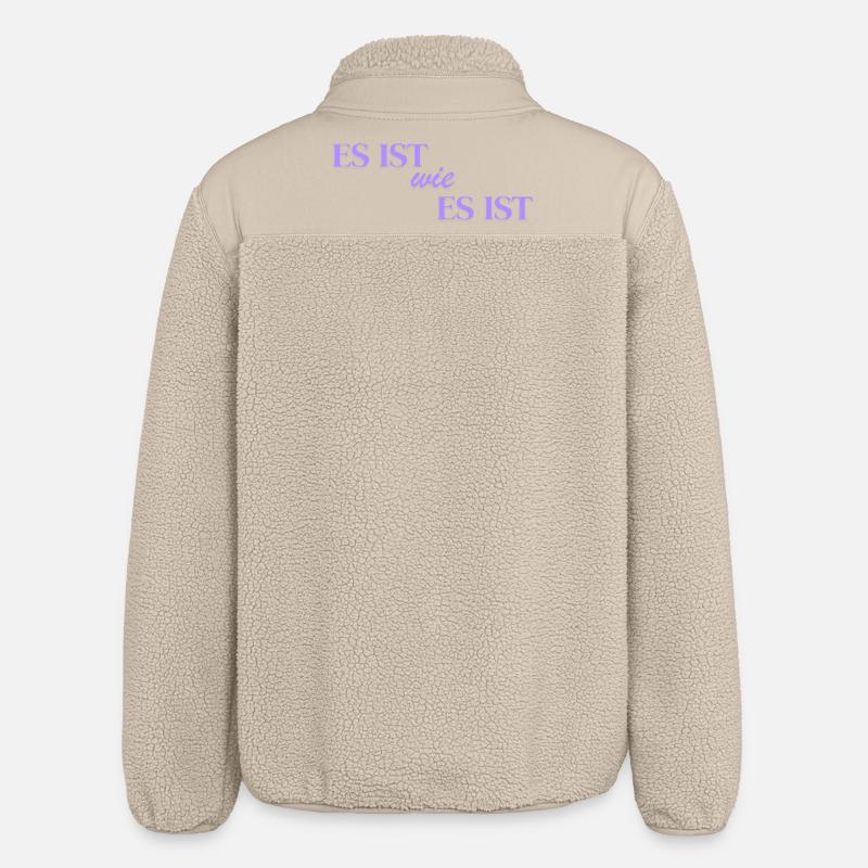 C’est ce que c’est - Veste sherpa unisexe coupe décontractée Stanley/Stella - beige