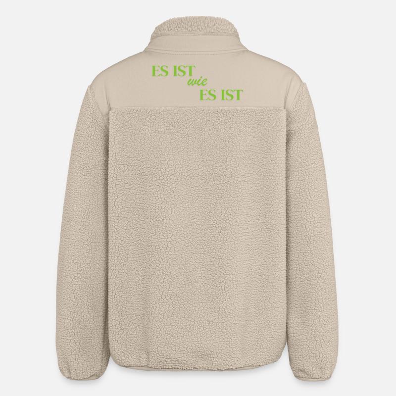 C’est ce que c’est - Veste sherpa unisexe coupe décontractée Stanley/Stella - beige