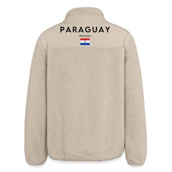 Paraguayischer Stolz, minimalistisches, elegantes Design - Relaxed Fit Unisex Sherpajacke von Stanley/Stella - Beige - Hinten