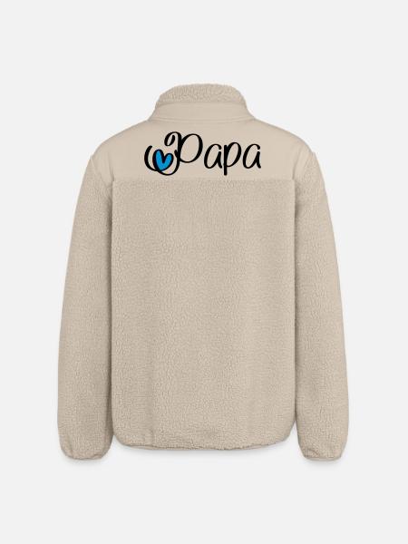 Papa - Veste sherpa unisexe coupe décontractée Stanley/Stella - beige