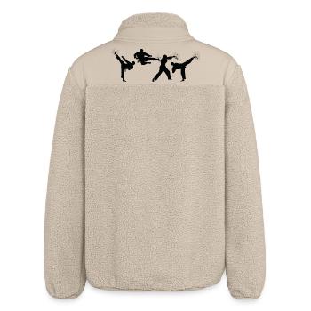 Karateka - Relaxed Fit Unisex Sherpajacke von Stanley/Stella - Beige - Hinten