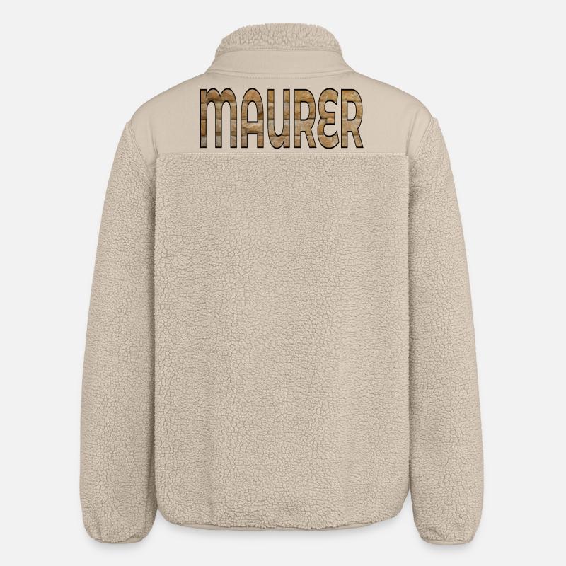 BRIQUES DE CONSTRUCTION DE MAÇONS - Veste sherpa unisexe coupe décontractée Stanley/Stella - beige