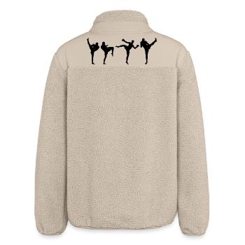 Kickboxer - Relaxed Fit Unisex Sherpajacke von Stanley/Stella - Beige - Hinten