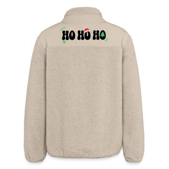 Ho Ho Ho - Weihnachten Weihnachtsmann - Relaxed Fit Unisex Sherpajacke von Stanley/Stella - Beige - Hinten