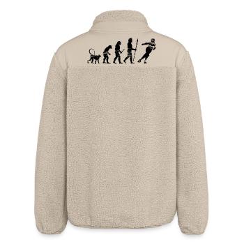 Développement d'un patineur à roulettes - Veste sherpa unisexe coupe décontractée Stanley/Stella - beige - Dos