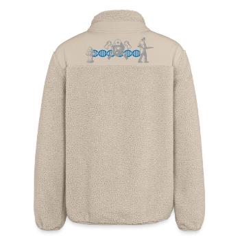 ADN de pompier et de pompier ADN | Couleurs modifiables - Veste sherpa unisexe coupe décontractée Stanley/Stella - beige - Dos