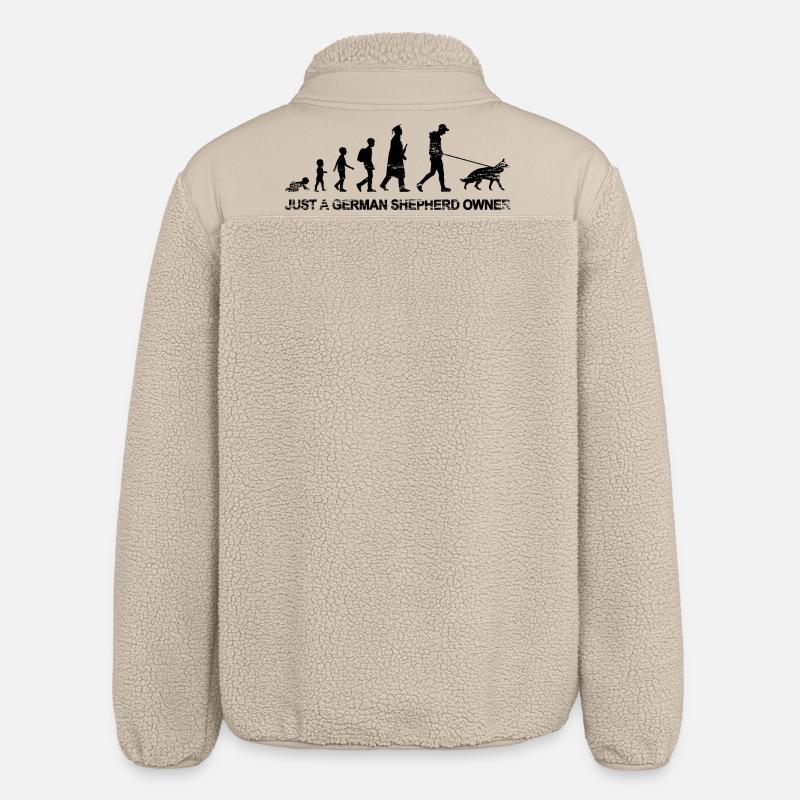 Only one German Shepherd owner - Relaxed Fit Unisex Sherpa Jacket by Stanley/Stella - beige