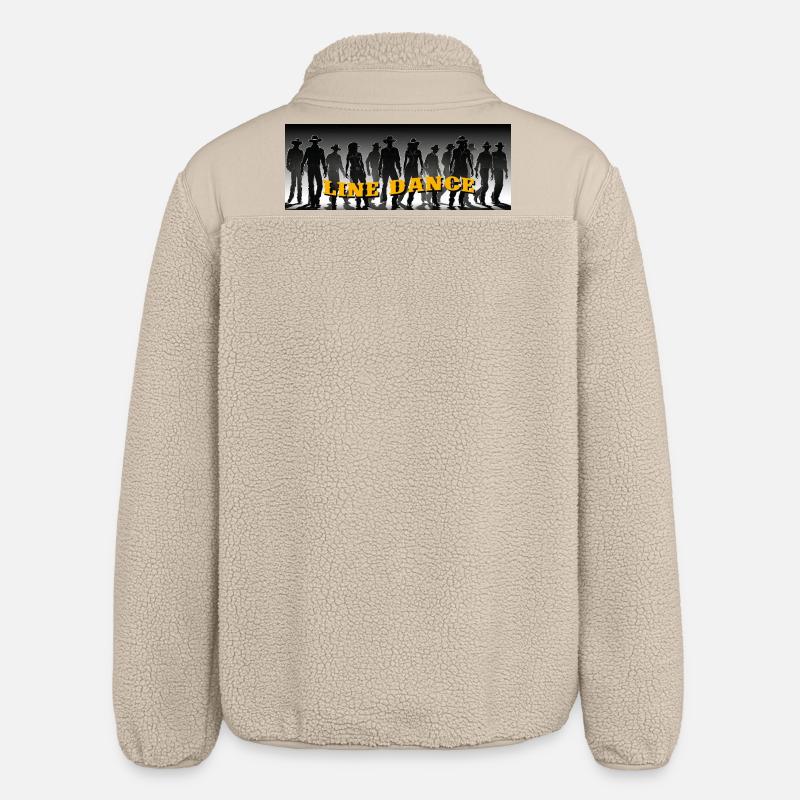 Line dance group dancing - Relaxed Fit Unisex Sherpa Jacket by Stanley/Stella - beige
