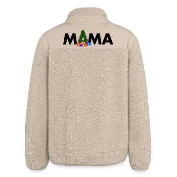Mama Weihnachtsbaum - Relaxed Fit Unisex Sherpajacke von Stanley/Stella - Beige - Hinten
