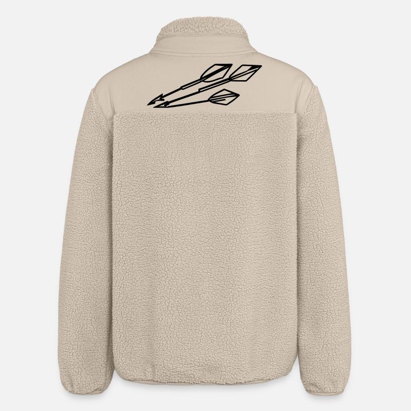 Flèches de tir à l’arc - Veste sherpa unisexe coupe décontractée Stanley/Stella - beige