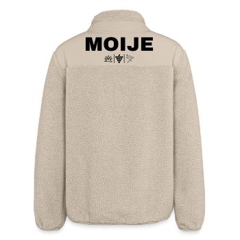 MOIJE - Relaxed Fit Unisex Sherpajacke von Stanley/Stella - Beige - Hinten