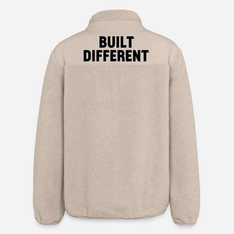 Création de lettres à déclaration différentes - Veste sherpa unisexe coupe décontractée Stanley/Stella - beige