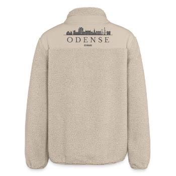 Danemark d’Odense, silhouette d’Odense - Veste sherpa unisexe coupe décontractée Stanley/Stella - beige - Dos