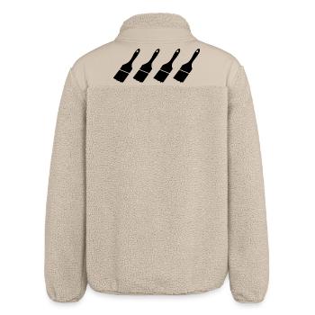 Haus Maler Pinsel - Relaxed Fit Unisex Sherpajacke von Stanley/Stella - Beige - Hinten