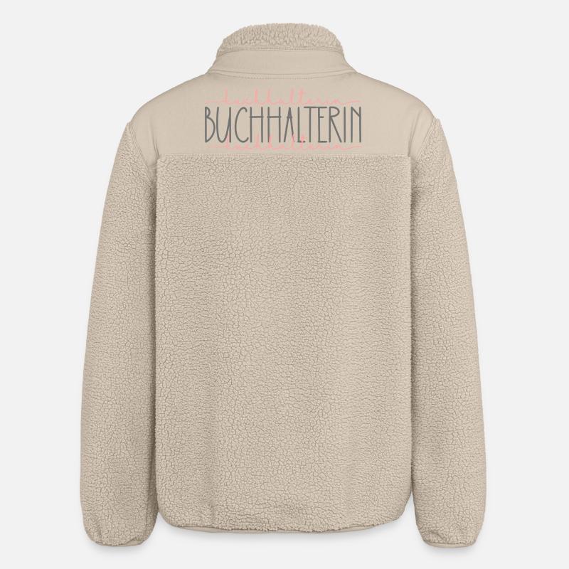 Buchhalterin Geschenk Buchhaltung Beruf - Relaxed Fit Unisex Sherpajacke von Stanley/Stella - Beige