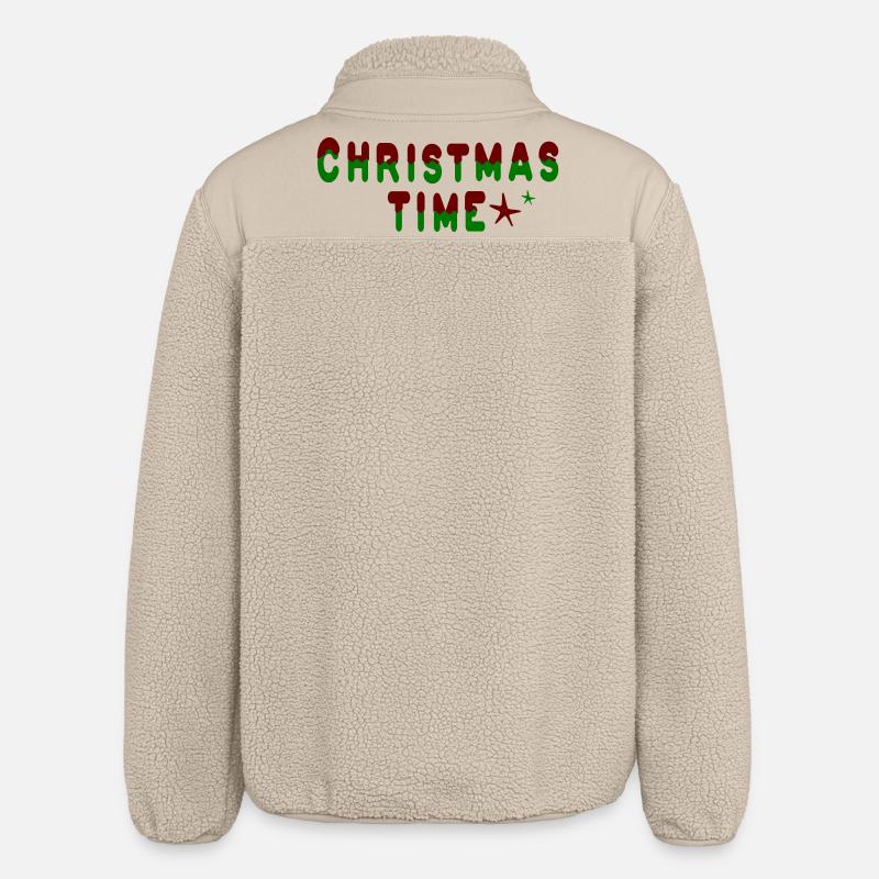 Période de Noël - Veste sherpa unisexe coupe décontractée Stanley/Stella - beige