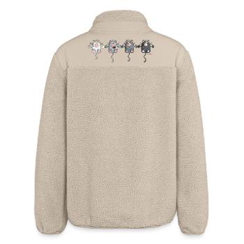Mignon Chats - Veste sherpa unisexe coupe décontractée Stanley/Stella - beige - Dos