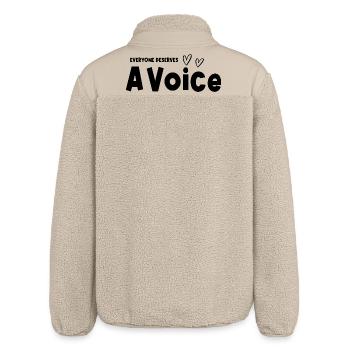 Tout le monde mérite un orthophoniste en orthophonie vocale - Veste sherpa unisexe coupe décontractée Stanley/Stella - beige - Dos
