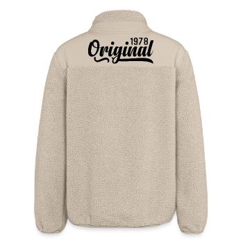 1978 anniversaire 47 ans, rétro 1978 - Veste sherpa unisexe coupe décontractée Stanley/Stella - beige - Dos