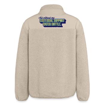 Emotional Support Wasserflasche - Relaxed Fit Unisex Sherpajacke von Stanley/Stella - Beige - Hinten