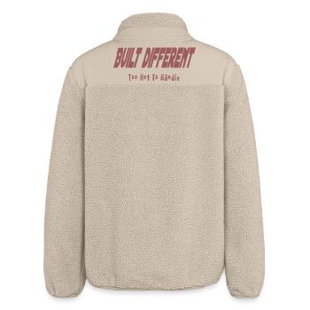 Too_hot_to_handle - Relaxed Fit Unisex Sherpa Jacket by Stanley/Stella - beige - Back