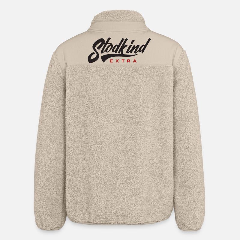 Stodkind Extra Black - Stanley/Stella unisex sherpajakke afslappet pasform - beige