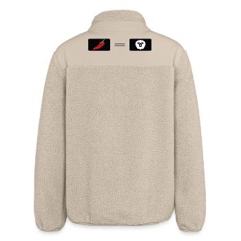 Piment ardent avec motif de mouton - Veste sherpa unisexe coupe décontractée Stanley/Stella - beige - Dos