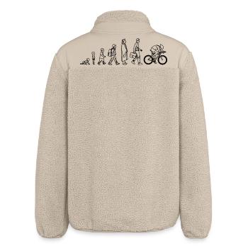 Development of a cyclist - Relaxed Fit Unisex Sherpa Jacket by Stanley/Stella - beige - Back